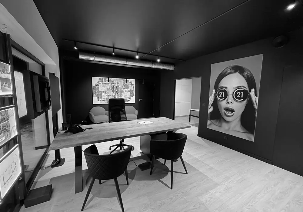 Intérieur agence Century 21 Immo Demeuse Gembloux
