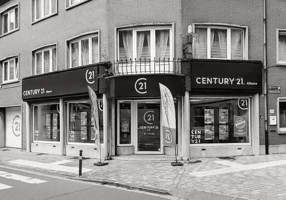 Extérieur de l'agence Century 21 Immo Demeuse Sambreville